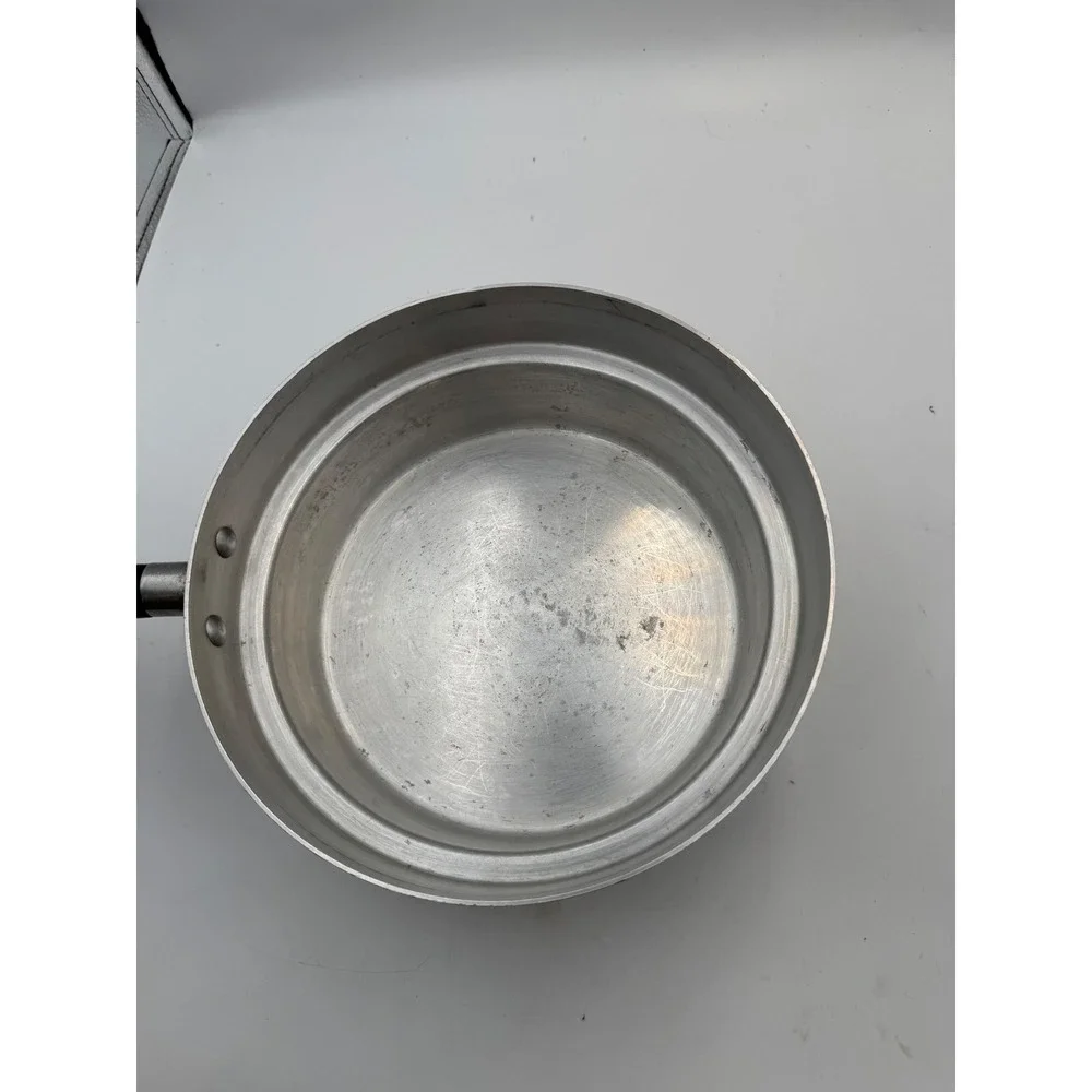 Vintage Cavalier Moderne National Silver Co Aluminum Double Boiler Pot Italy